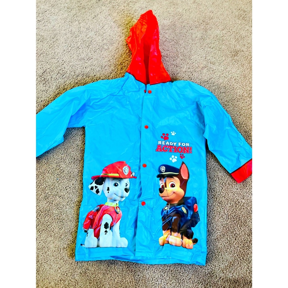 Nickelodeon Paw Patrol Kids Raincoat and Umbrella Set Blue Marshall Chase Medium